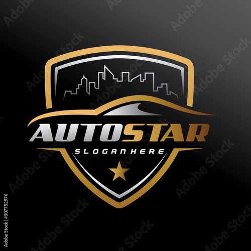 Automotive, City Car, Car Service, Car Showroom, Car Repair and Speed Automotive Logo Vector Illustration