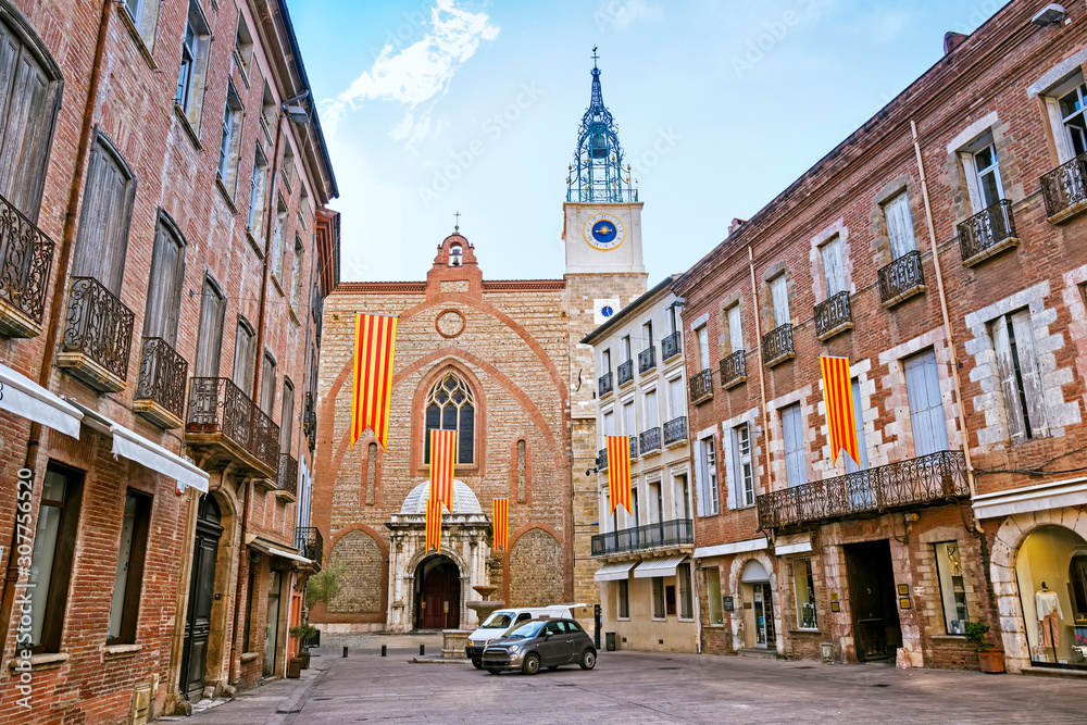 Fototapeta premium Cathedral in Perpignan, France
