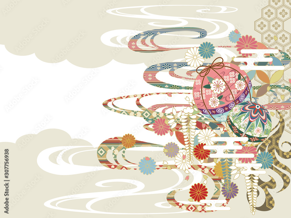 和柄背景素材レトロポップ Stock Vector Adobe Stock 和柄背景素材レトロポップ Stock Vector Adobe Stock