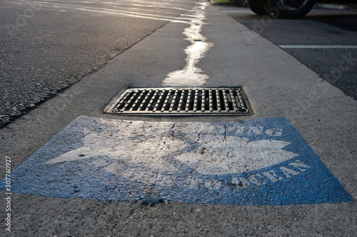 Drains to the ocean. photo
