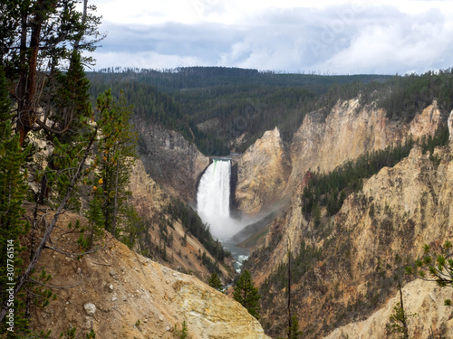 A waterfall in Yellowstone National Park