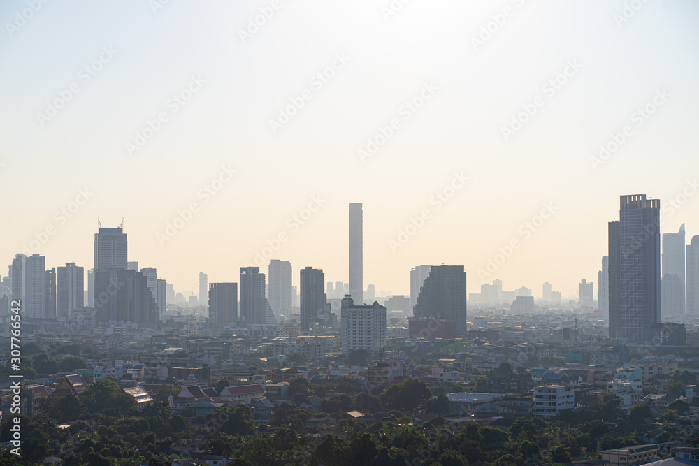 Plakat Bangkok City Skyline in morning