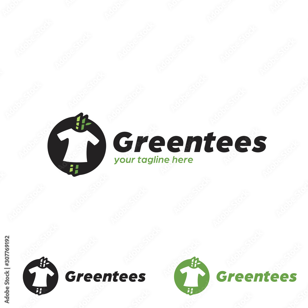 Green nature bamboo tshirt tee clothing company logo icon symbol simple and bold style Green nature bamboo tshirt tee clothing company logo icon symbol simple and bold style
