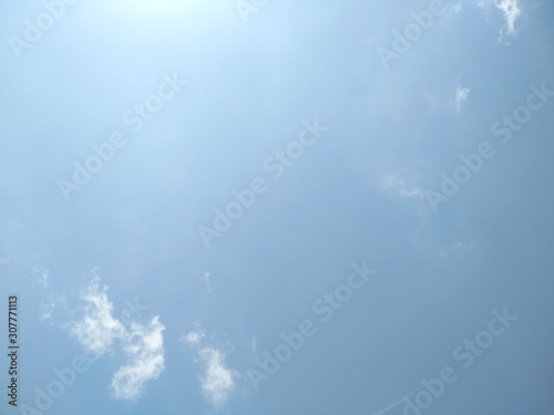 Beautiful blue sky with clouds background. Blue sky background with clouds.