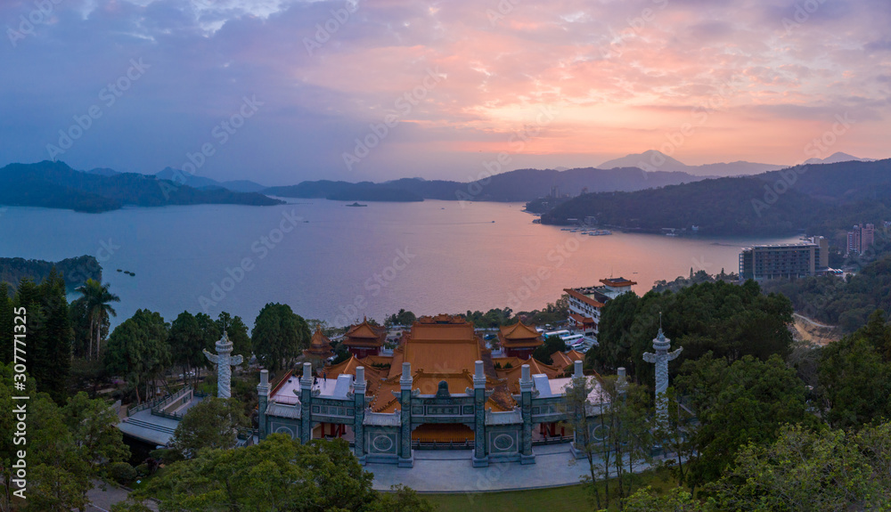Wen Wu Temple at Sun-Moon Lake in Nantou, Taiwan