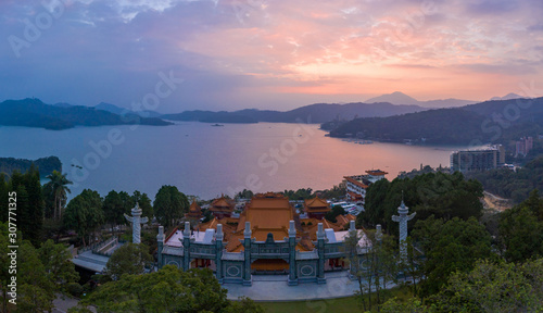 Wen Wu Temple at Sun-Moon Lake in Nantou, Taiwan photo