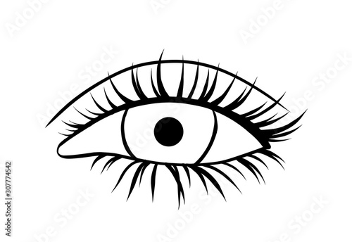eye vector. Hand drawn vector eye. eye vector illustration. 