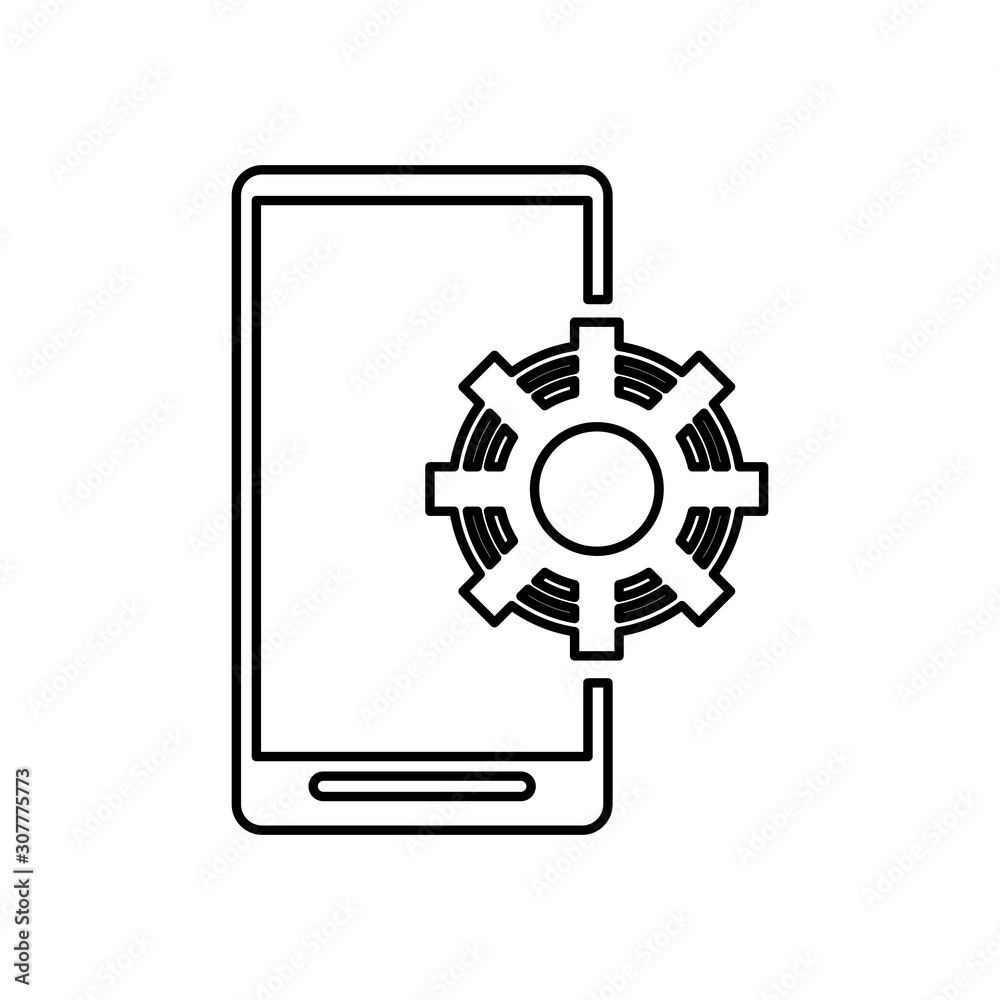 smartphone technology with gear settings smartphone technology with gear settings