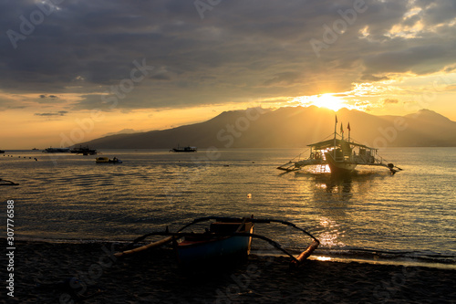 Beautiful sunset at Subic bay photo