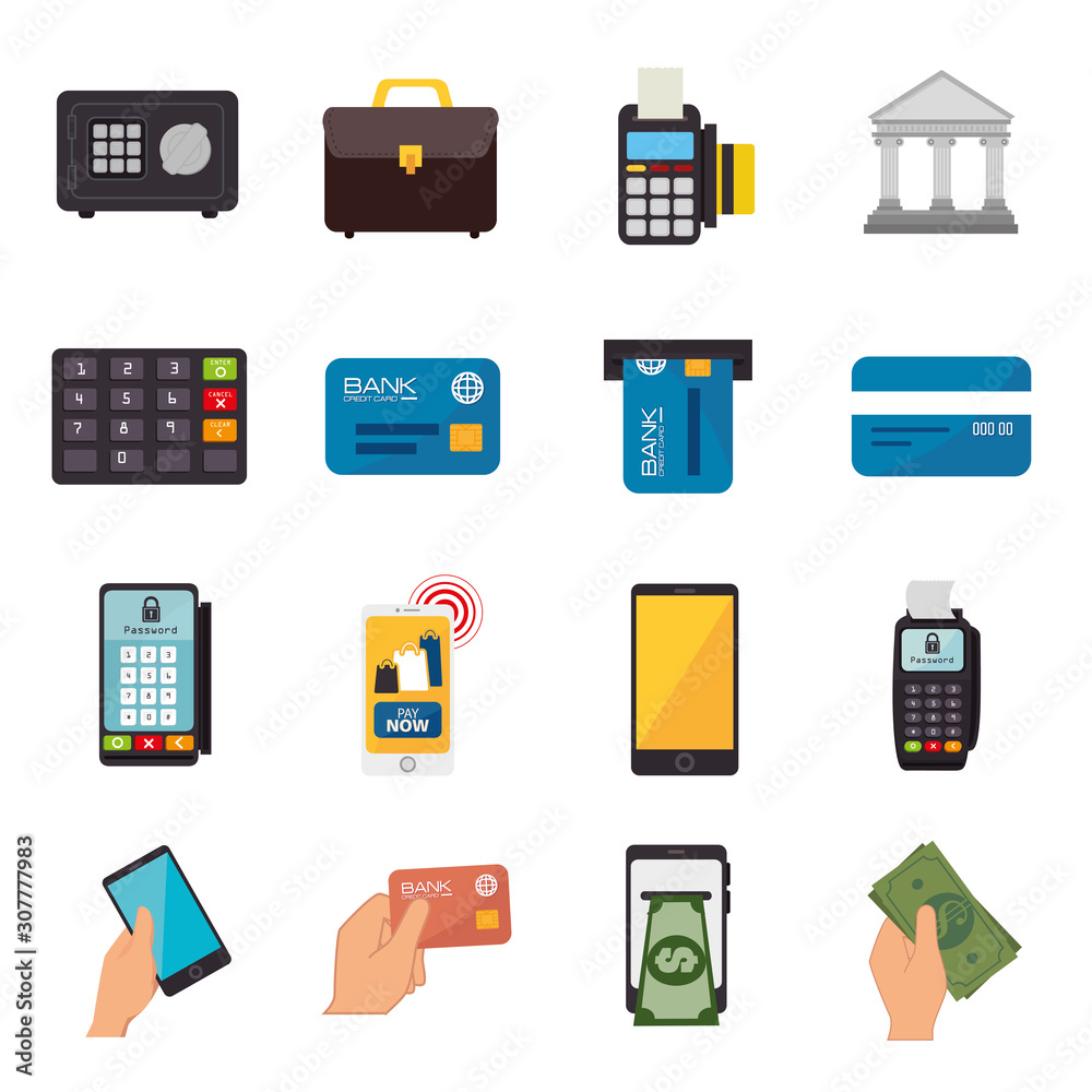 bundle of business set icons vector illustration design bundle of business set icons vector illustration design