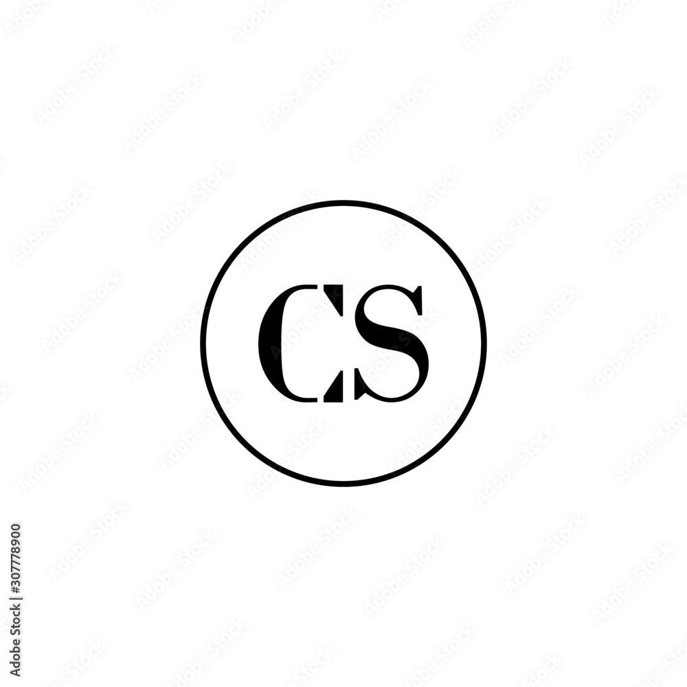 Wedding Logo Design, CS Initials