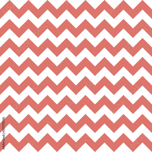 Seamless pattern with pink and white zigzag. Vector illustration.