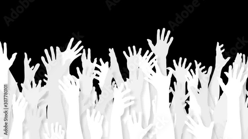 silhouettes of hands