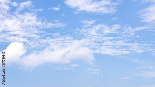 Fototapeta Naklejka Na Ścianę i Meble -  Blue sky and big white clouds or cloudscape.
