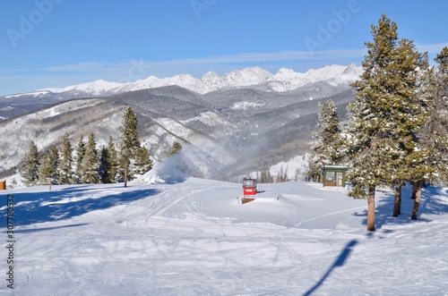 Paisaje nevado en Colorado