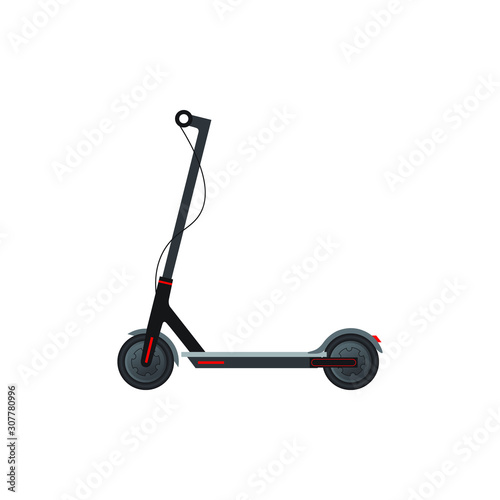 Vector electric scooter icon modern flat design on white background