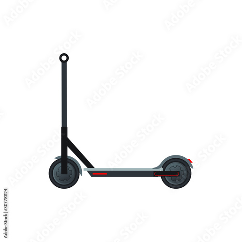Vector electric scooter icon modern flat design on white background
