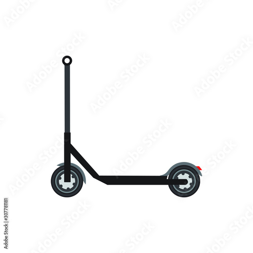 Vector electric scooter icon modern flat design on white background