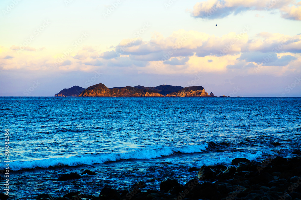 Obraz premium 蒲生田岬より伊島