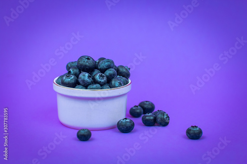 Blueberries in cup