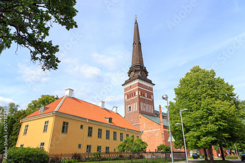 Vasteras, Sweden. Building Vasteras Cathedral photo