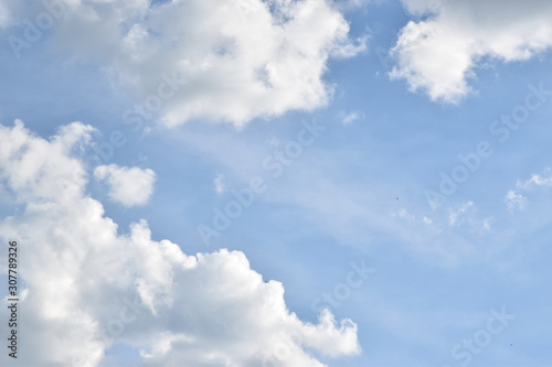 blue sky with clouds. background