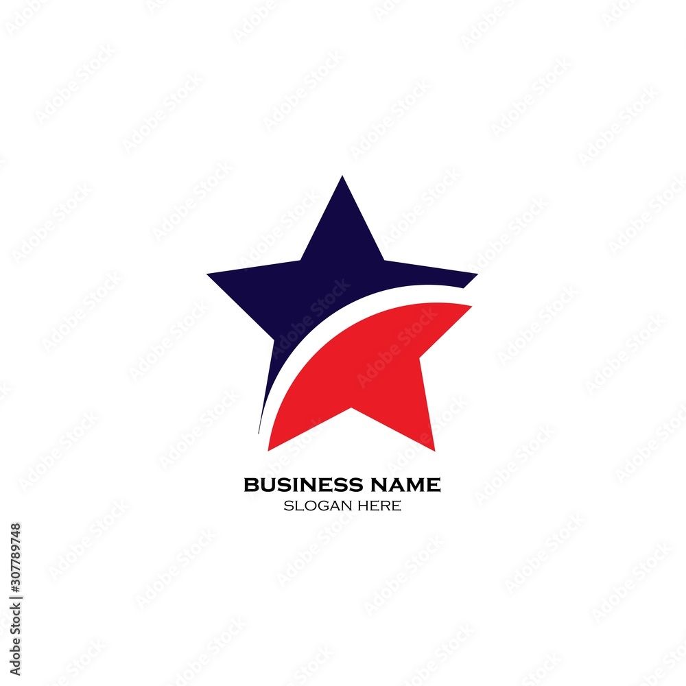 Obraz premium Star vector icon illustration design