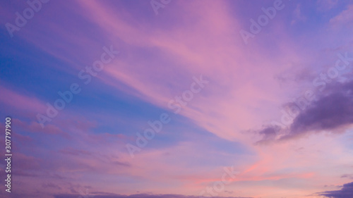 Sunset sky magenta orange gradient mesh Impressive saturated colors © Tanaban