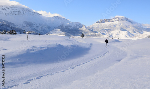 winter hiker's adventures in nature © emerald_media