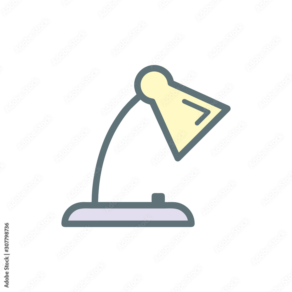 Desk lamp icon Vector design templates Desk lamp icon Vector design templates
