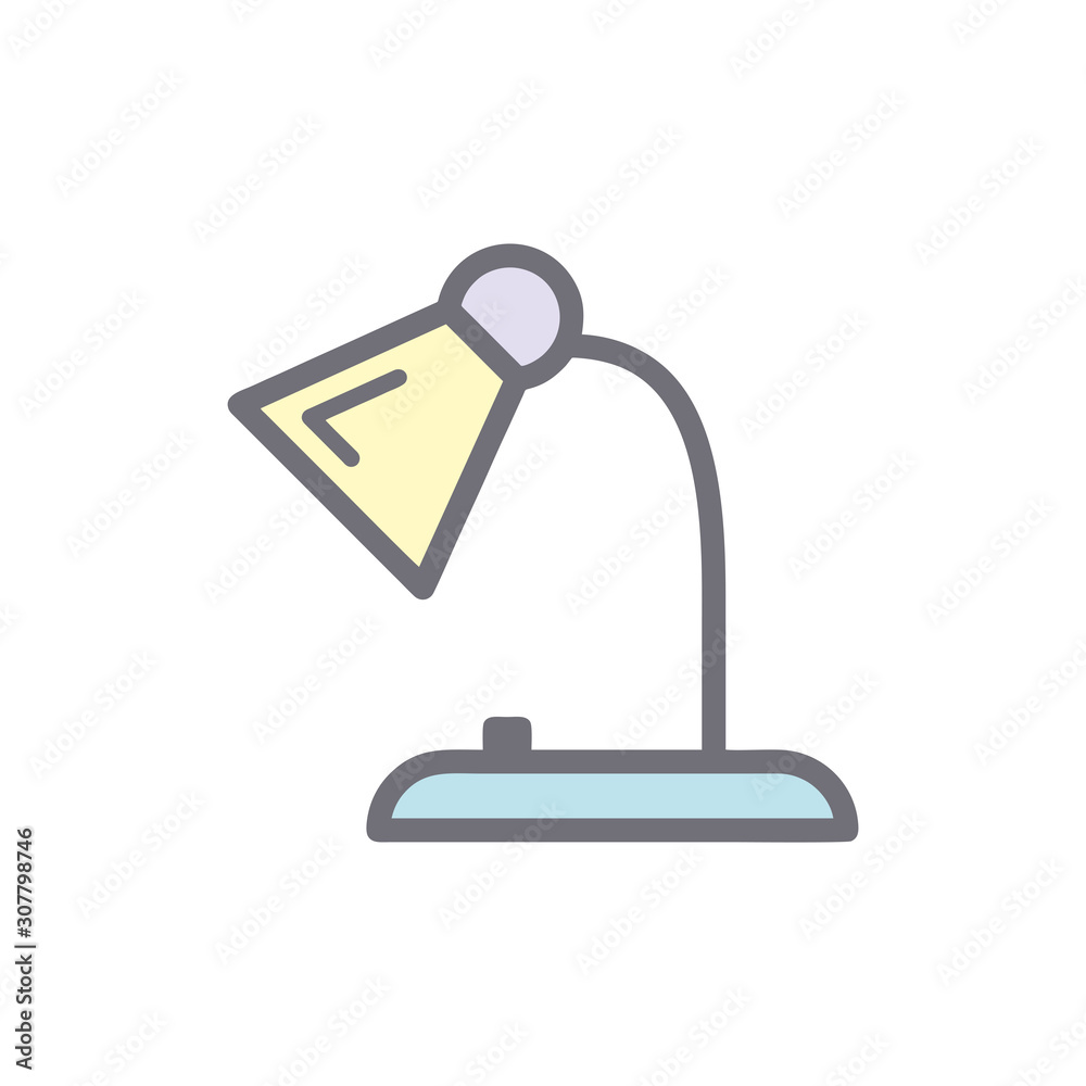 Desk lamp icon Vector design templates Desk lamp icon Vector design templates