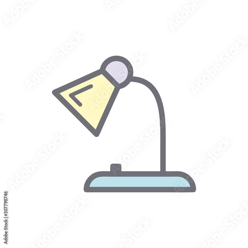 Desk lamp icon Vector design templates