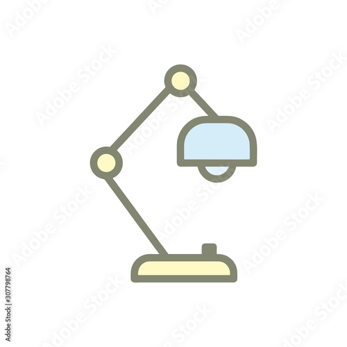 Desk lamp icon Vector design templates