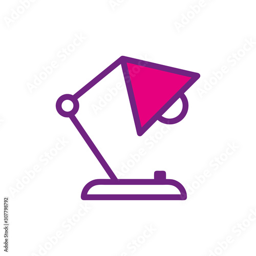 Desk lamp icon Vector design templates