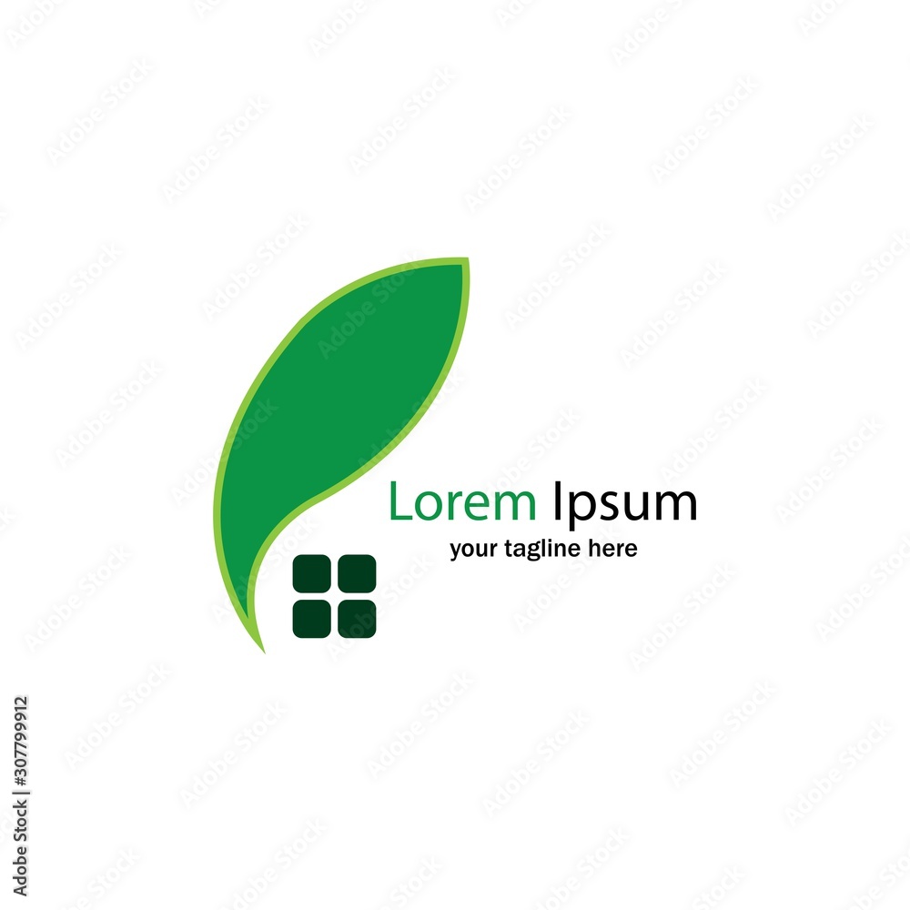 Green House logo Design vector, Nature House Logo Green House logo Design vector, Nature House Logo