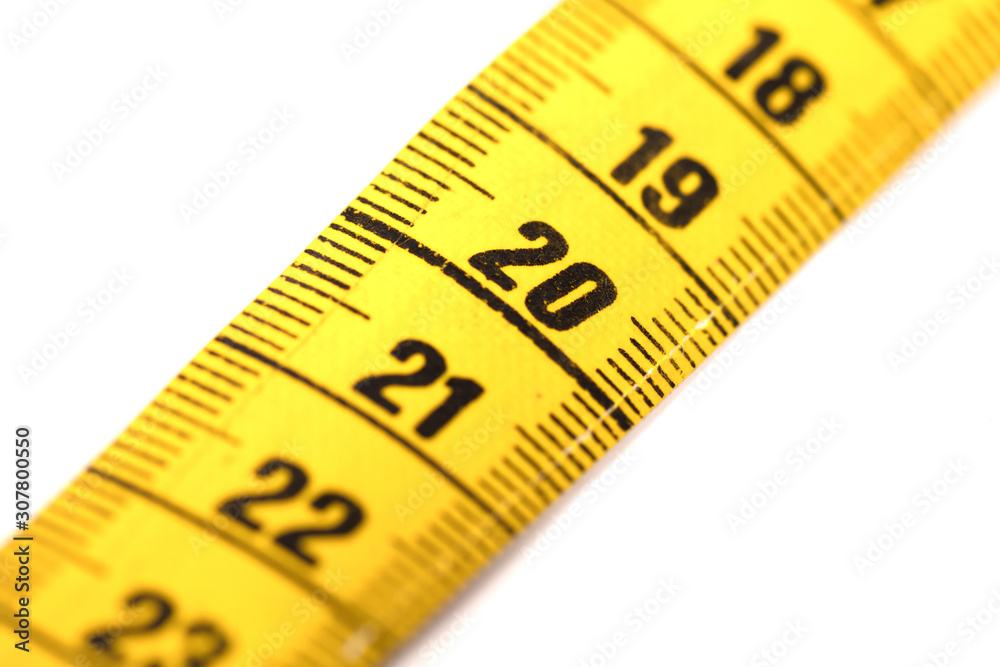 Measuring tape, selective focus on 20 Measuring tape, selective focus on 20