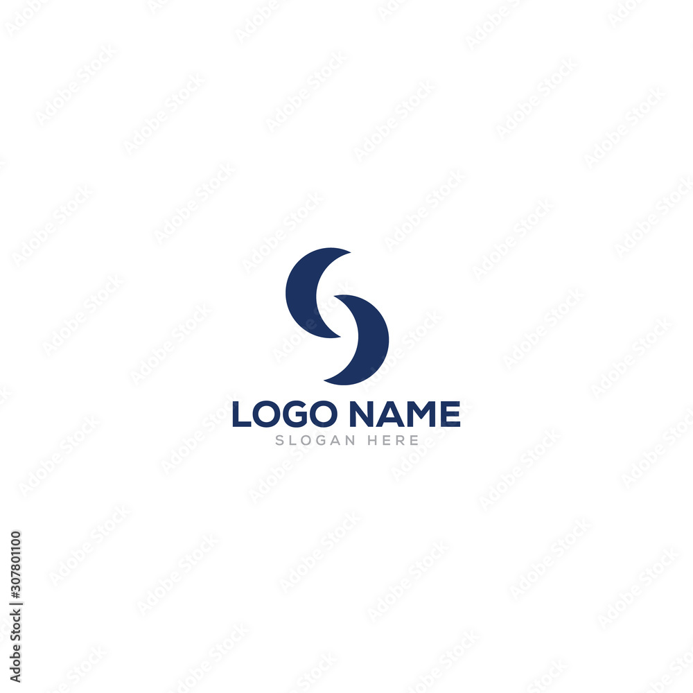 S letter/ moon logo design template full vector EPS 10 S letter/ moon logo design template full vector EPS 10