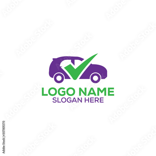 auto/car check logo design template full vector