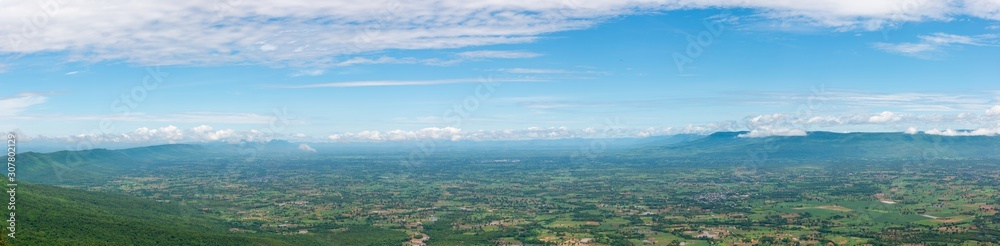 Panaroma aerial view at Pha Hua Nak view point