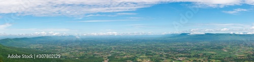 Panaroma aerial view at Pha Hua Nak view point