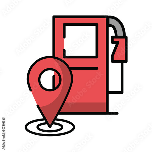 fuel oil station service icon