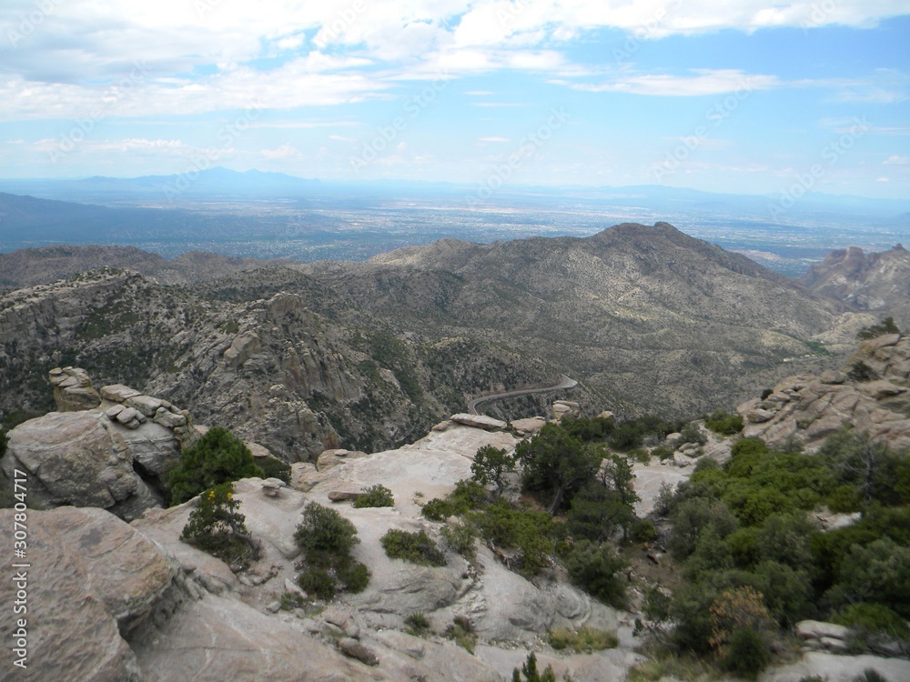 Fototapeta premium view of mountains