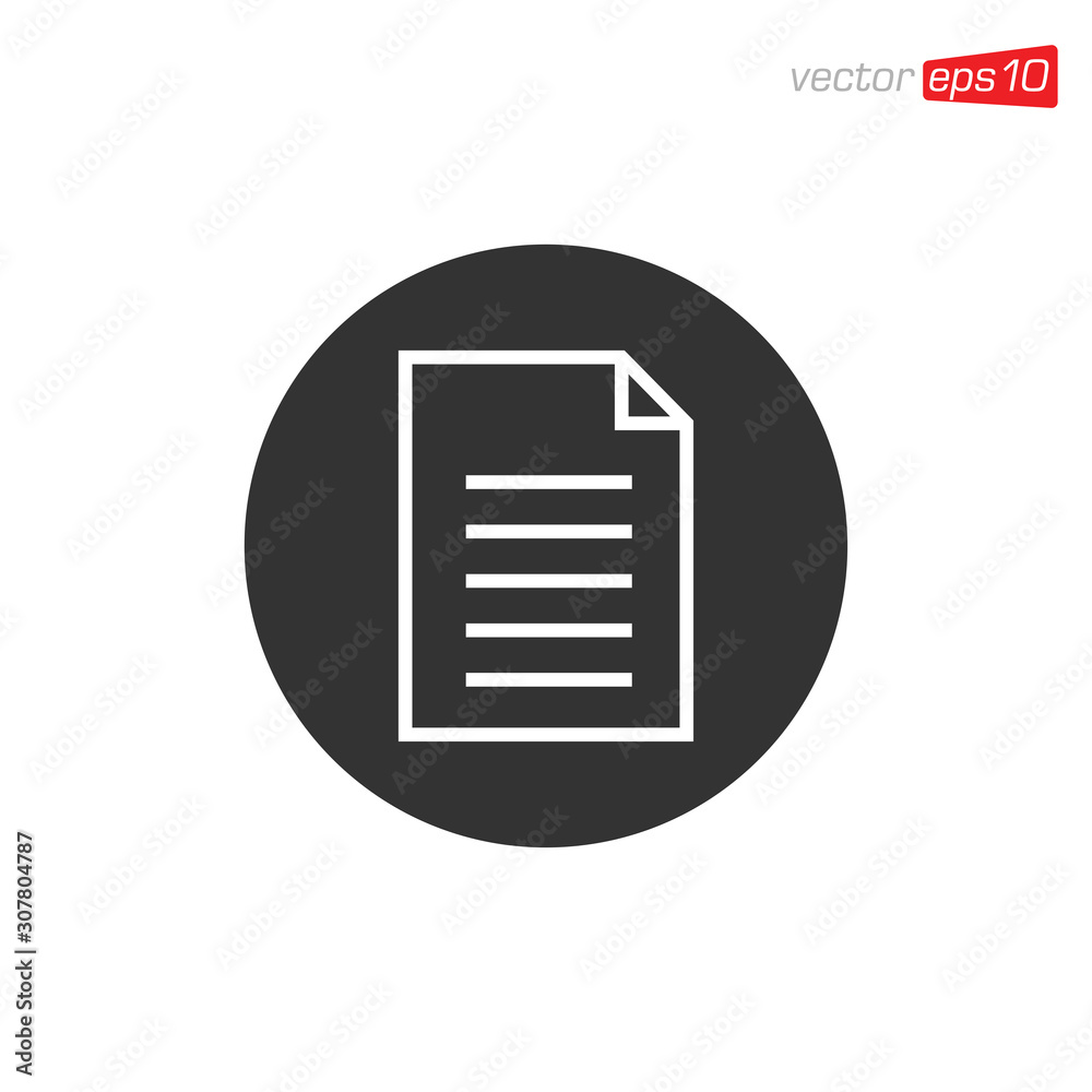 Paper or Document Icon Design Vector Paper or Document Icon Design Vector