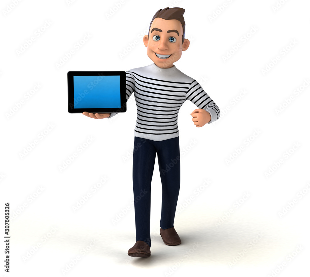 Fun 3D cartoon casual character Fun 3D cartoon casual character