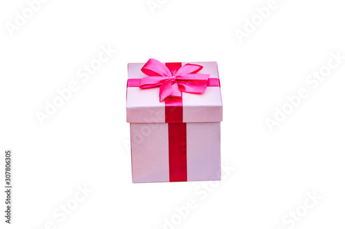 Christmas gift boxes Isolate on a white background,clipping path.