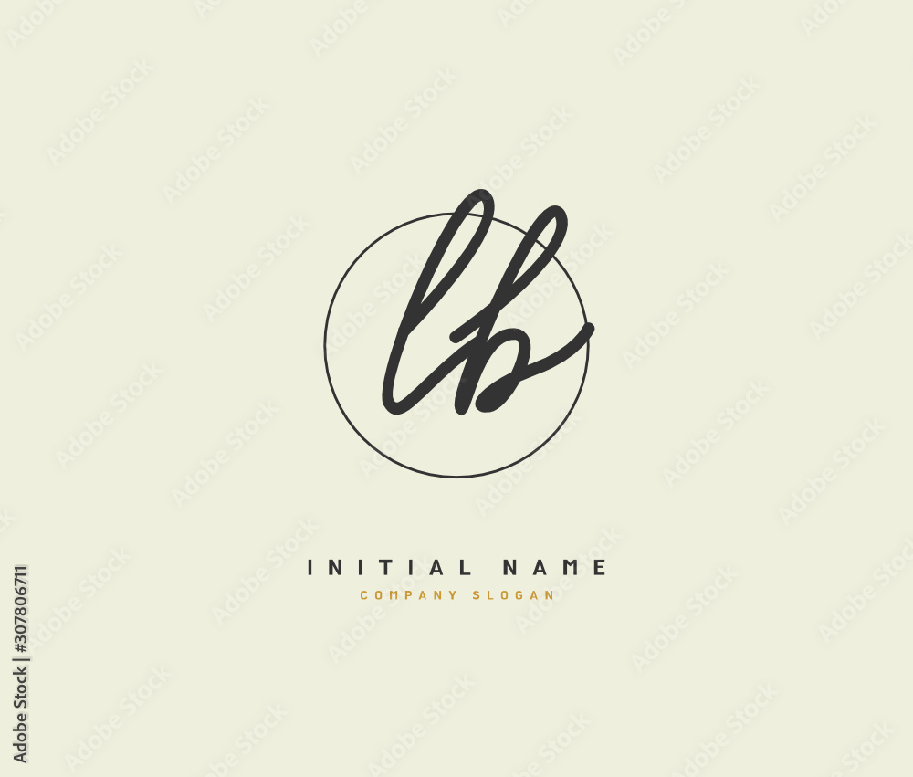 L B LB Beauty vector initial logo, handwriting logo of initial signature, wedding, fashion, jewerly, boutique, floral and botanical with creative template for any company or business. L B LB Beauty vector initial logo, handwriting logo of initial signature, wedding, fashion, jewerly, boutique, floral and botanical with creative template for any company or business.