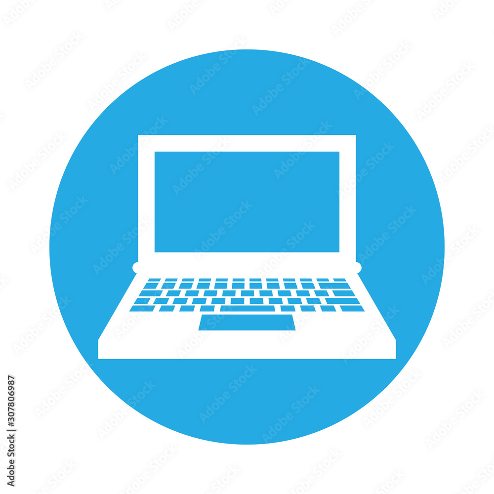 laptop computer portable isolated icon laptop computer portable isolated icon