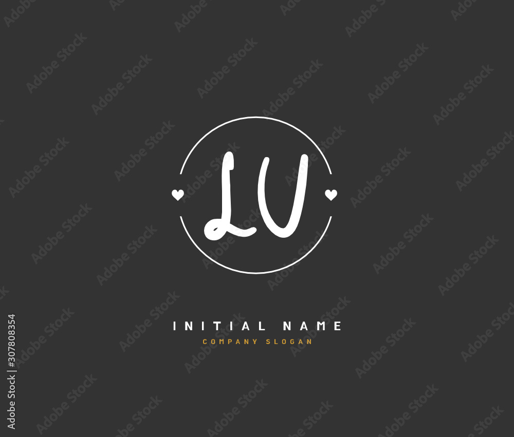 L U LU Beauty vector initial logo, handwriting logo of initial signature, wedding, fashion, jewerly, boutique, floral and botanical with creative template for any company or business. L U LU Beauty vector initial logo, handwriting logo of initial signature, wedding, fashion, jewerly, boutique, floral and botanical with creative template for any company or business.