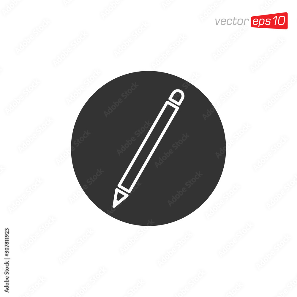 Pen Stationery Icon Design Vector