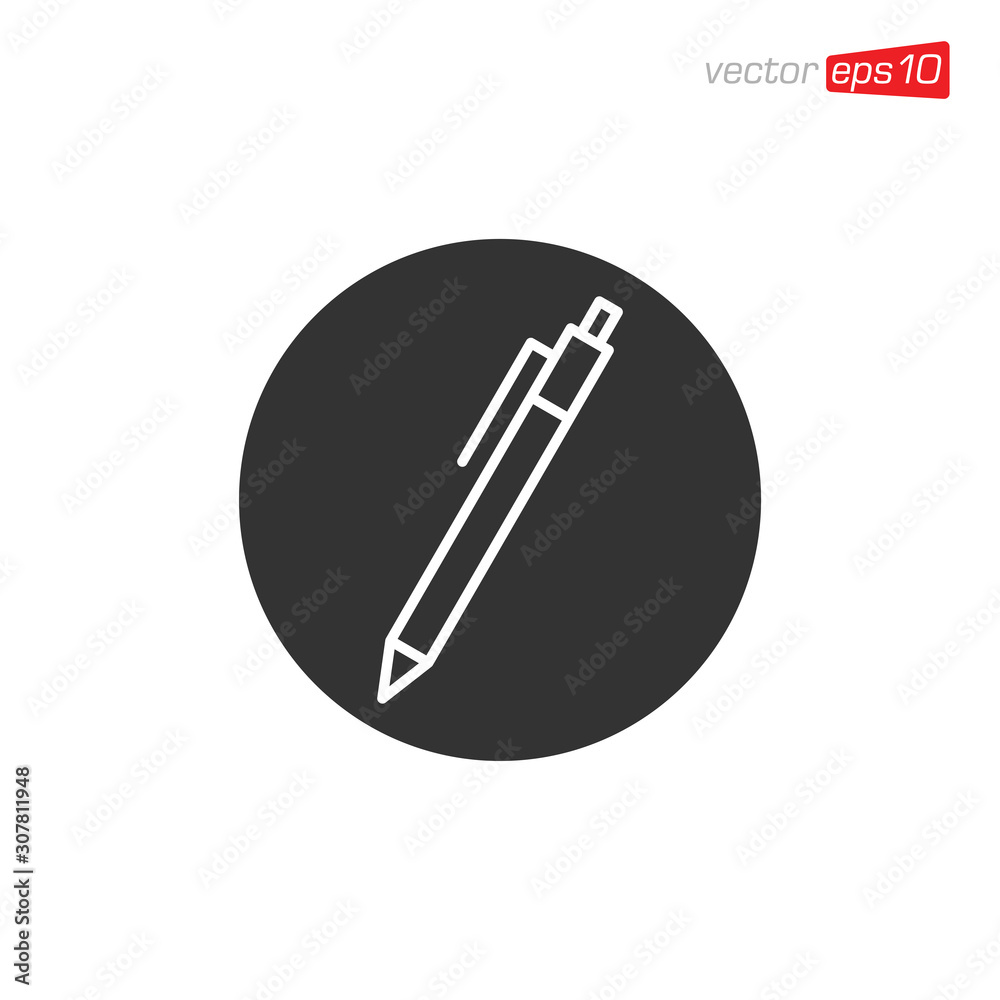 Pen Stationery Icon Design Vector Pen Stationery Icon Design Vector